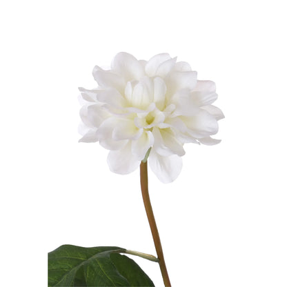 Dalia artificial de 42 cm, color crema