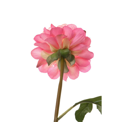 Dalia artificial de 42 cm, color rosa