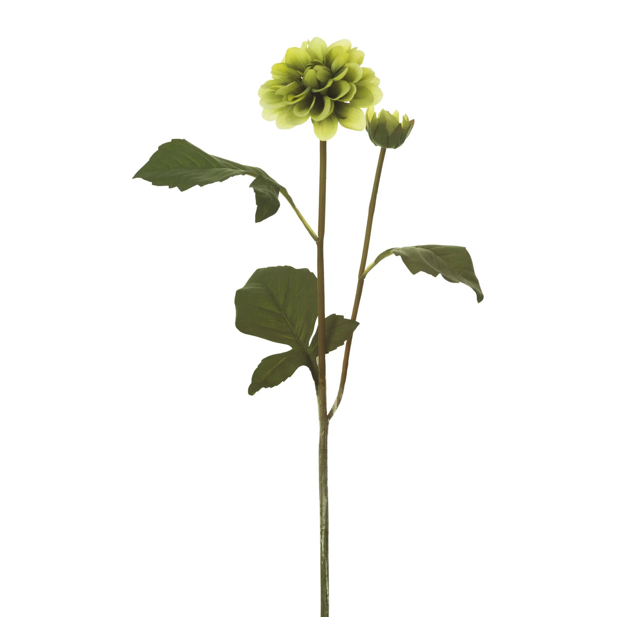 Dalia artificial de 42 cm, color verde