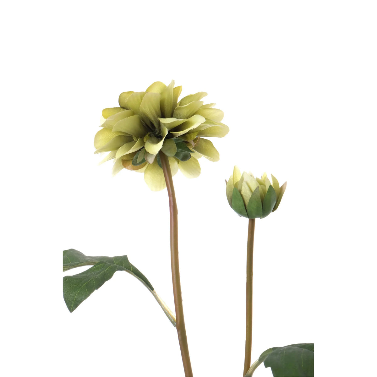 Dalia artificial de 42 cm, color verde
