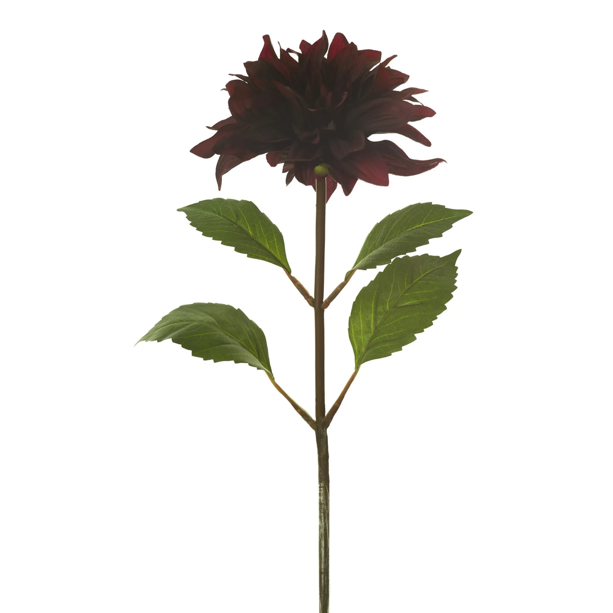 Dalia artificial de 43 cm, color burdeos