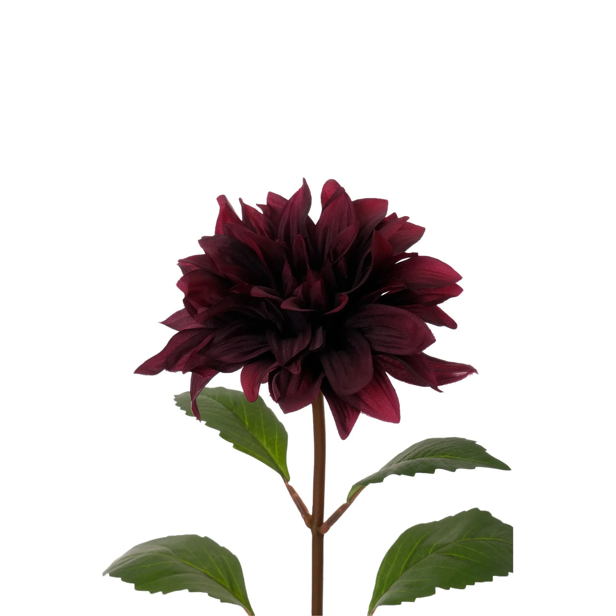 Dalia artificial de 43 cm, color burdeos