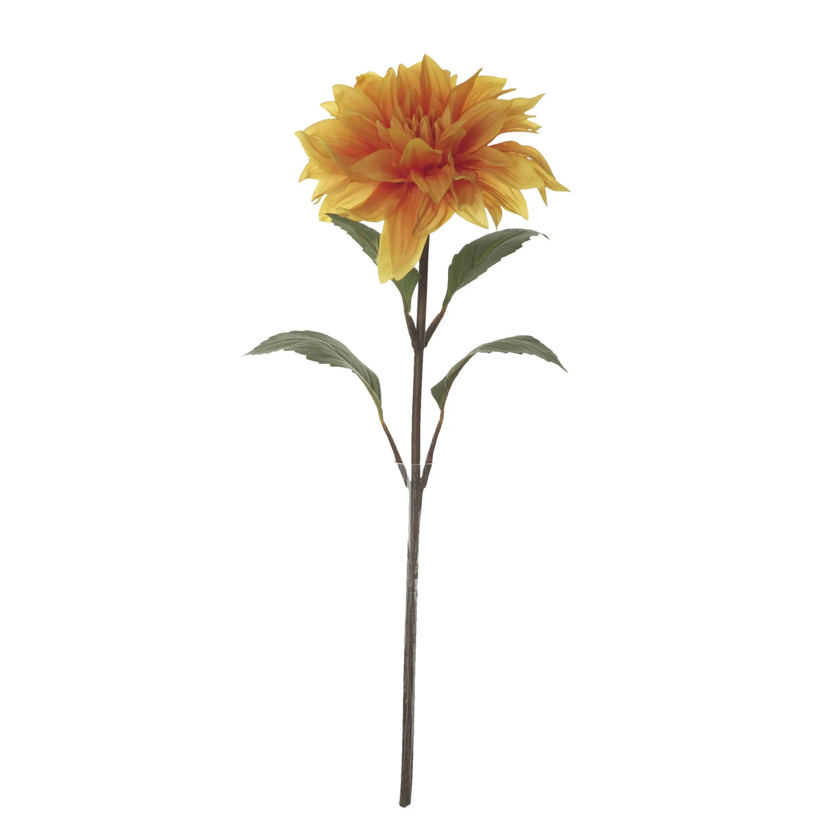 Dalia artificial de 43 cm, color naranja