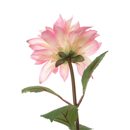 Dalia artificial de 43 cm, color rosa