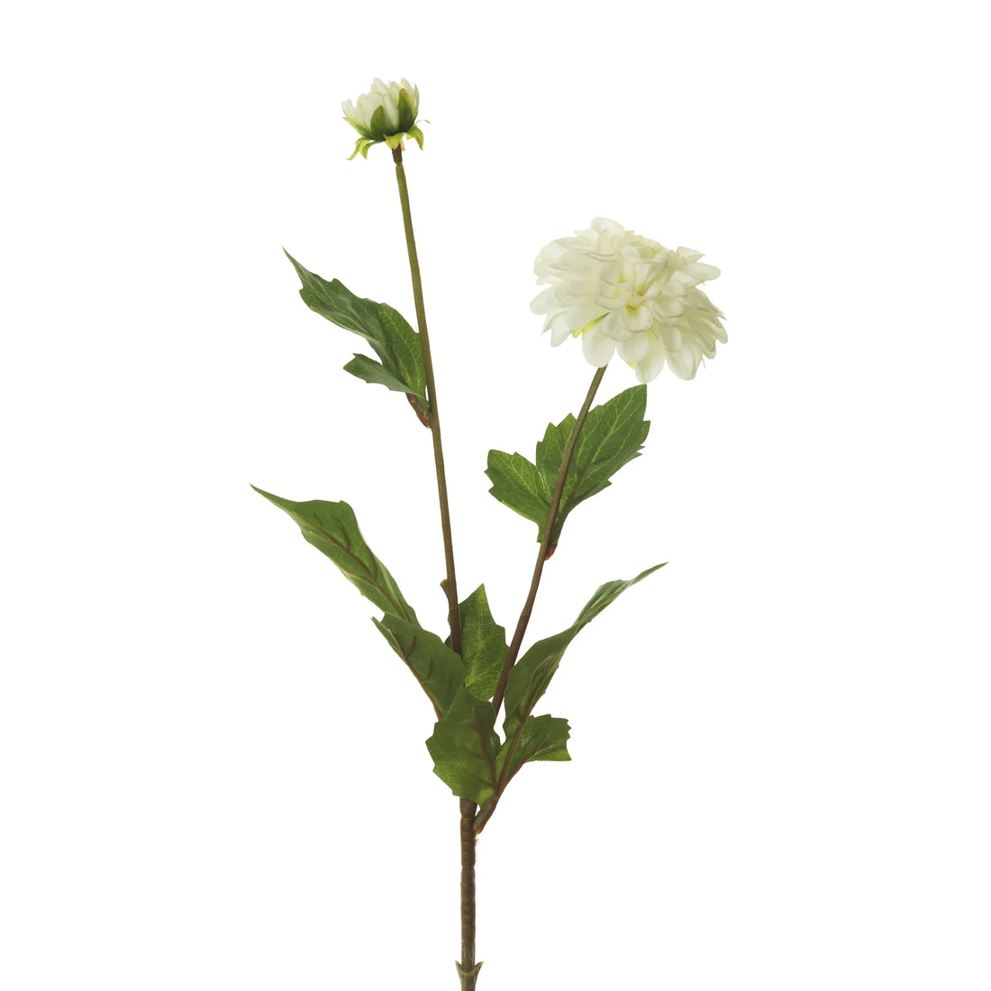Dalia artificial de 55 cm, color blanco