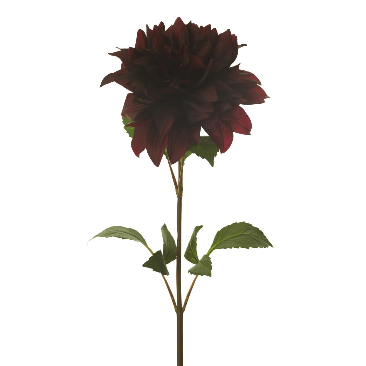 Dalia artificial de 66 cm, color burdeos