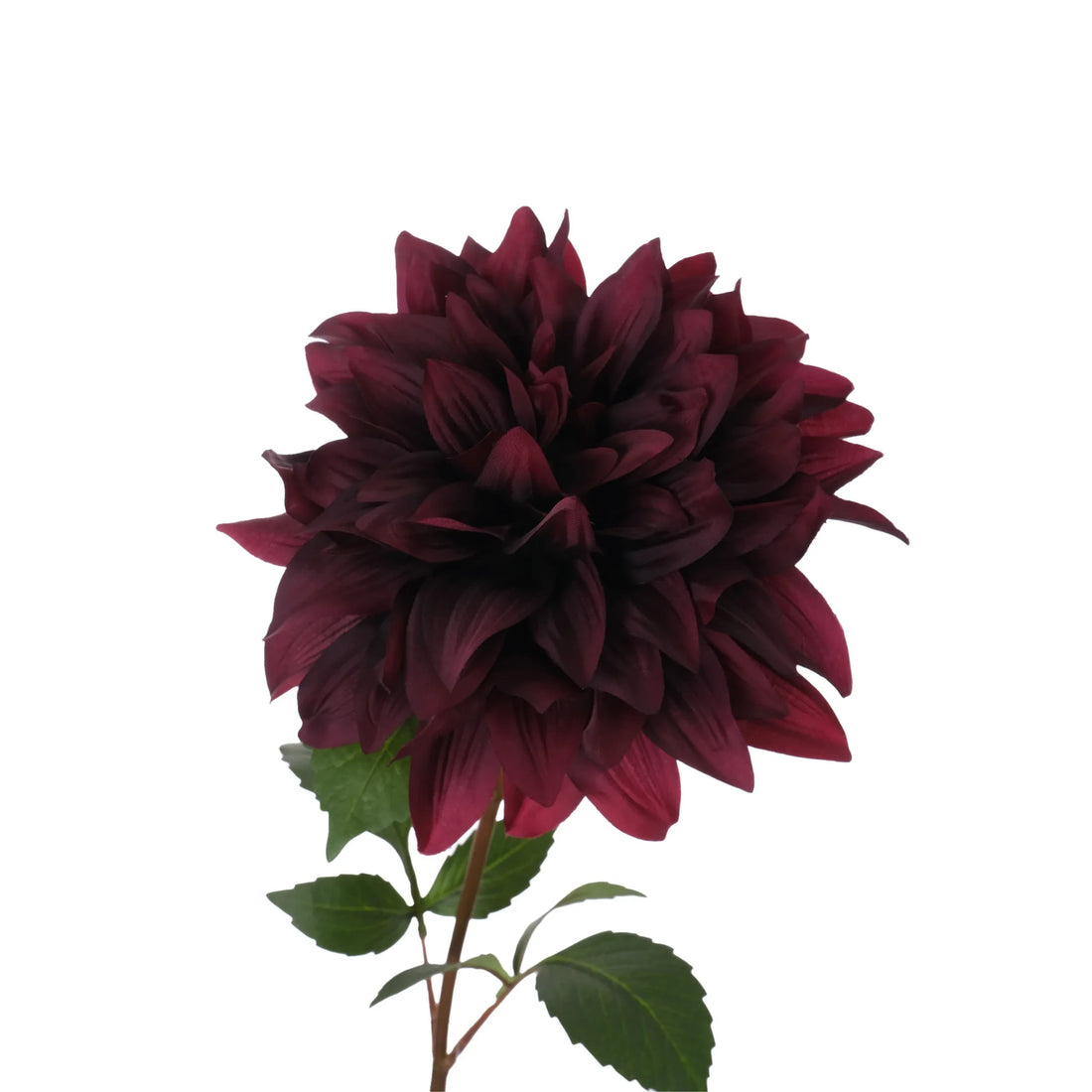 Dalia artificial de 66 cm, color burdeos