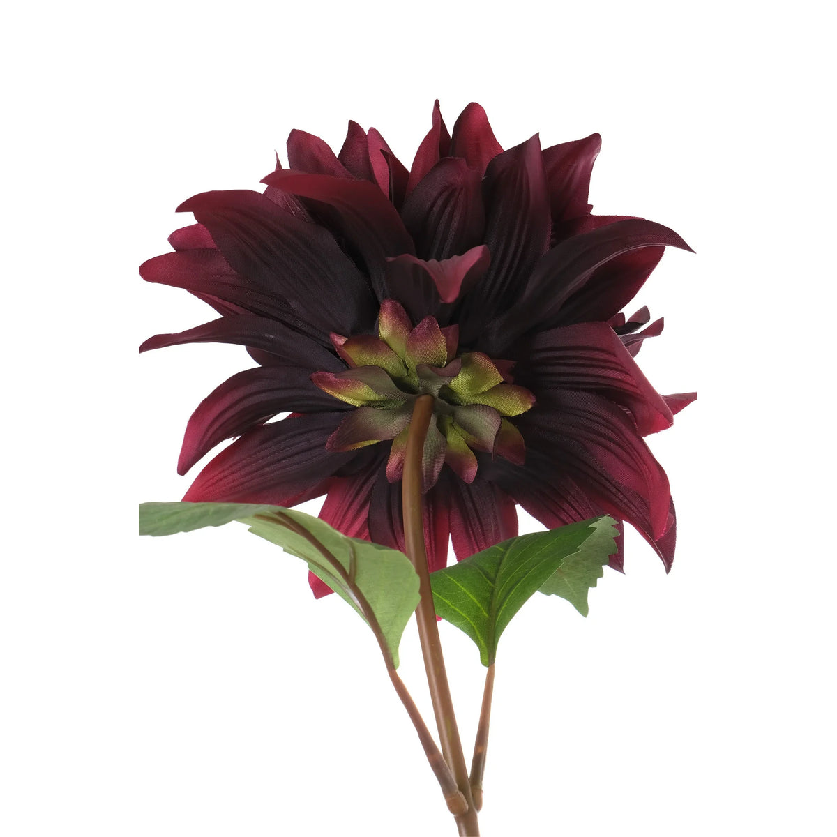 Dalia artificial de 66 cm, color burdeos