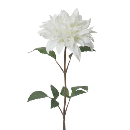 Dalia artificial de 66 cm, color crema