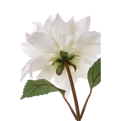 Dalia artificial de 66 cm, color crema