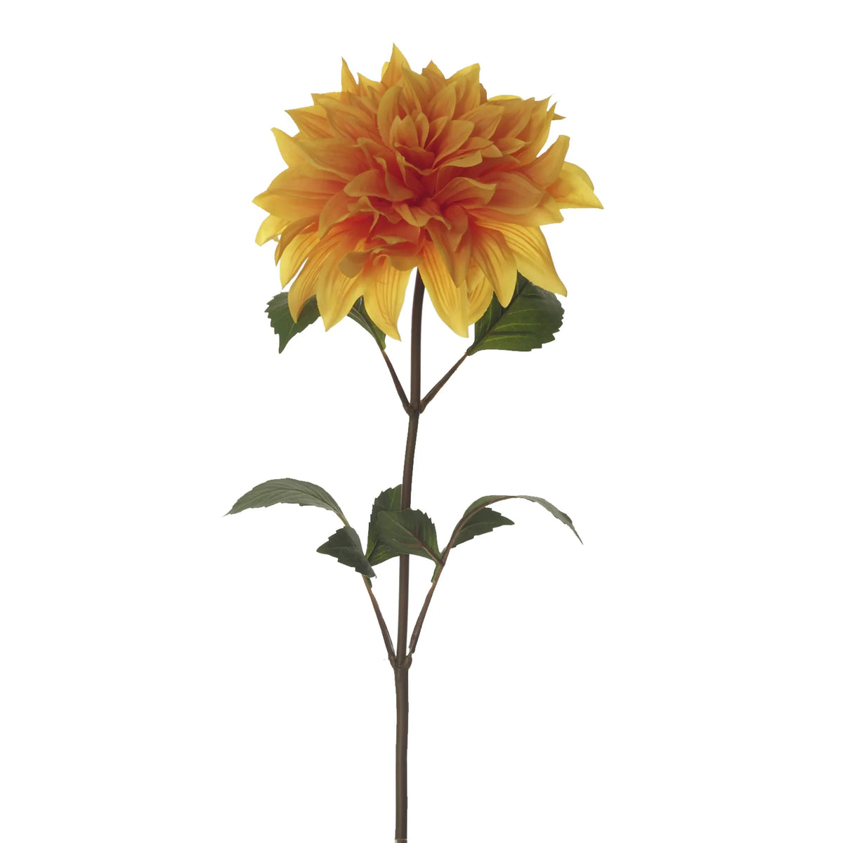 Dalia artificial de 66 cm, color naranja