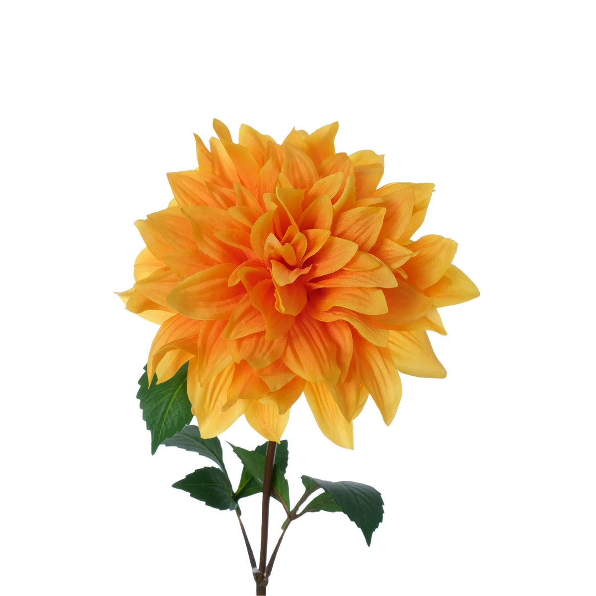 Dalia artificial de 66 cm, color naranja
