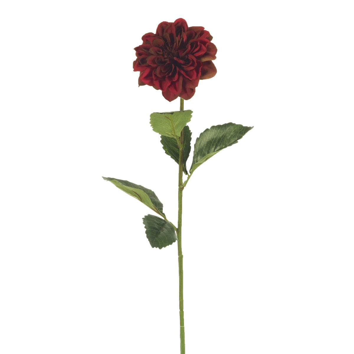 Dalia artificial de 68 cm, color burdeos