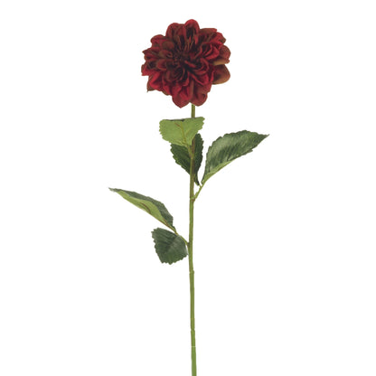 Dalia artificial de 68 cm, color burdeos