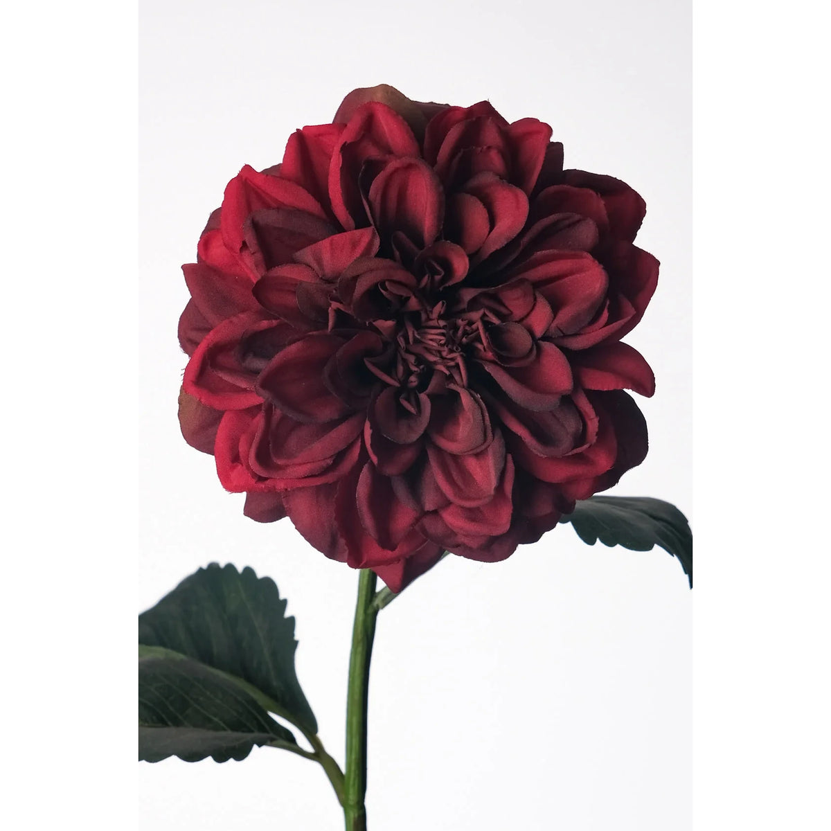 Dalia artificial de 68 cm, color burdeos