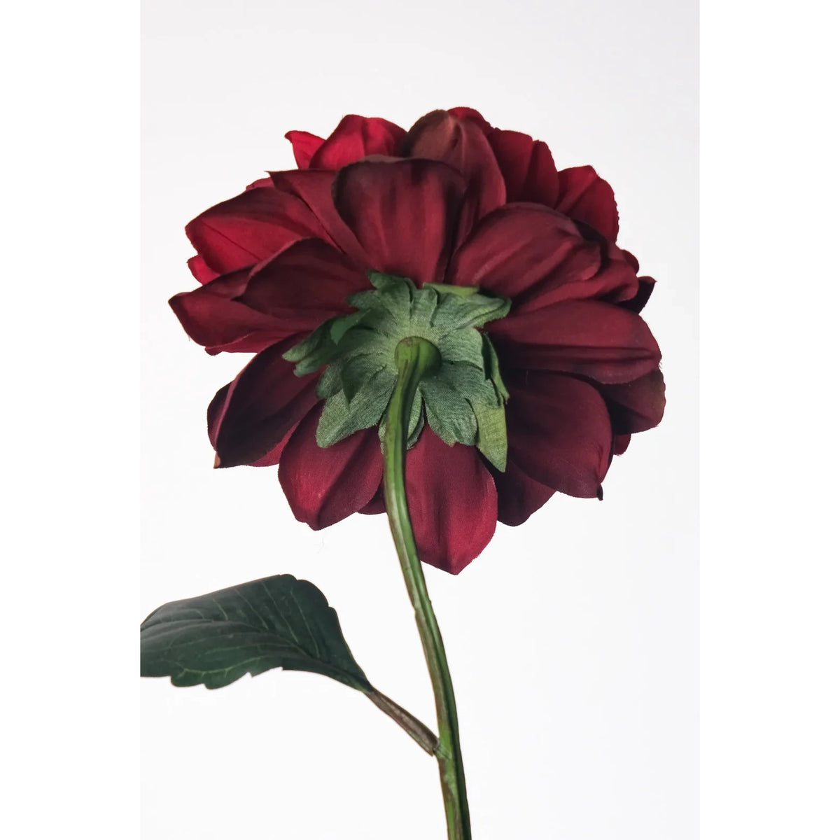 Dalia artificial de 68 cm, color burdeos
