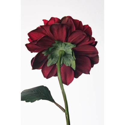 Dalia artificial de 68 cm, color burdeos