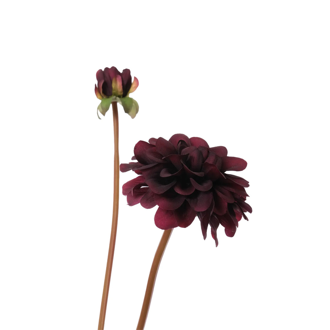 Dalia artificial de 74 cm, color burdeos