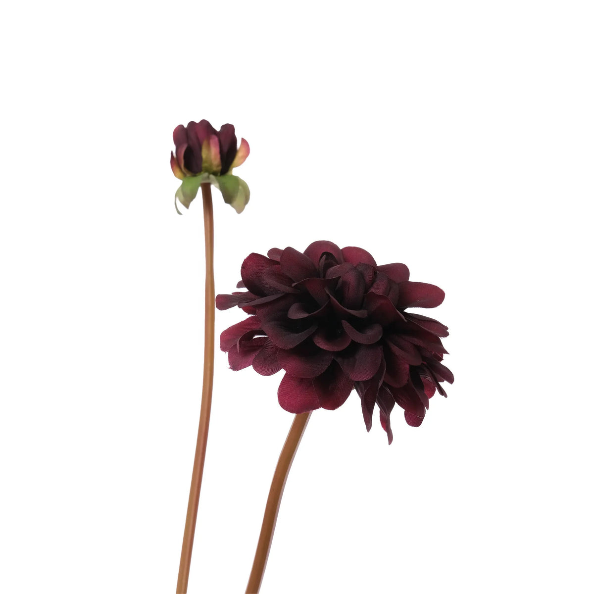 Dalia artificial de 74 cm, color burdeos
