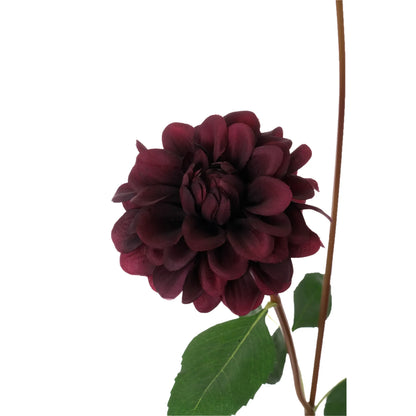 Dalia artificial de 74 cm, color burdeos