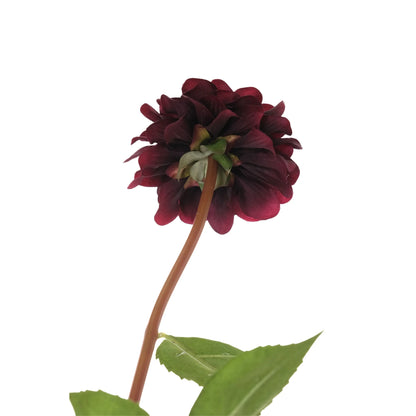Dalia artificial de 74 cm, color burdeos