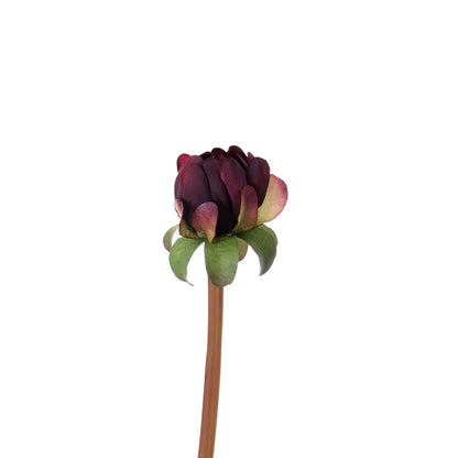 Dalia artificial de 74 cm, color burdeos