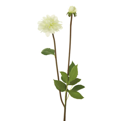 Dalia artificial de 74 cm, color crema