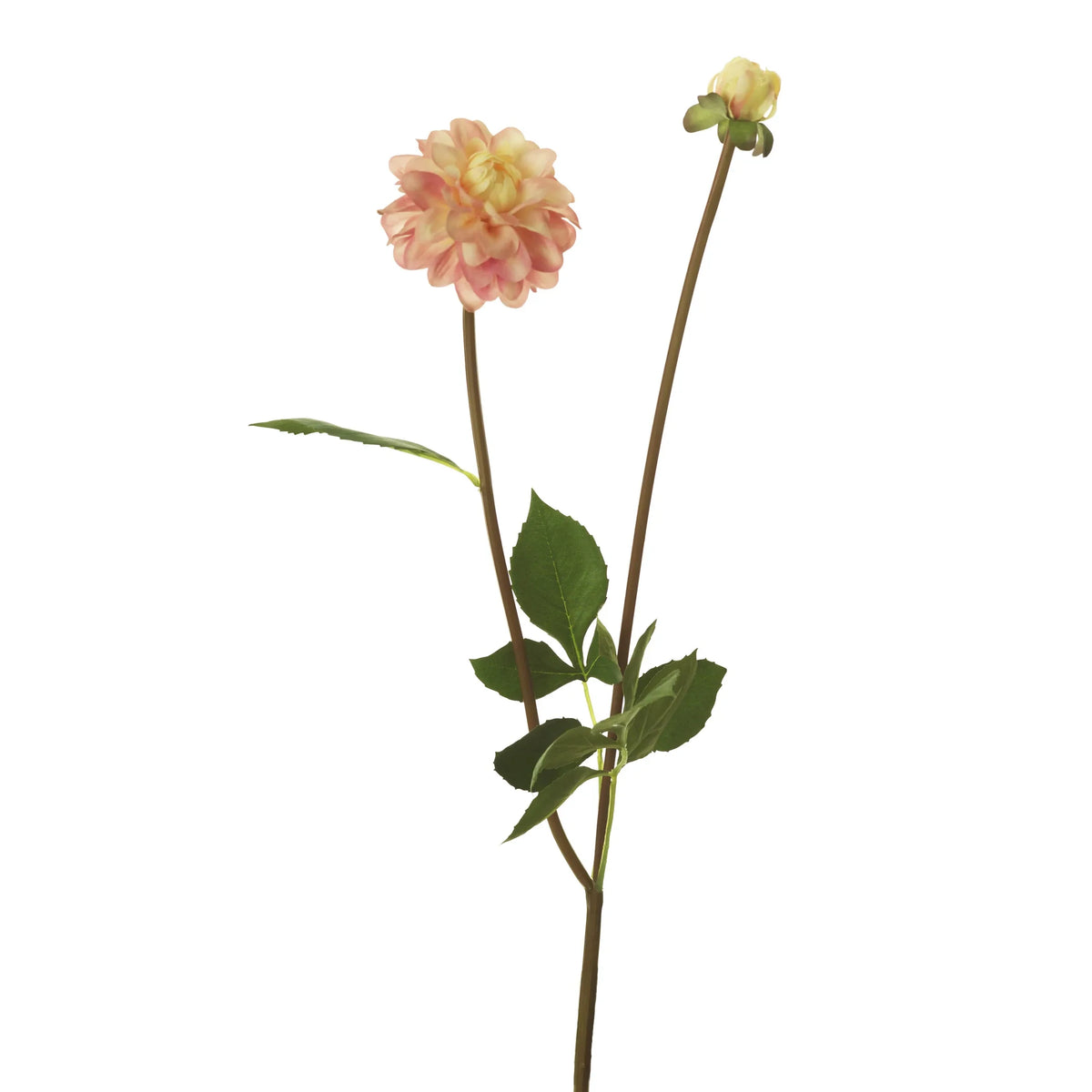 Dalia artificial de 74 cm, color rosa