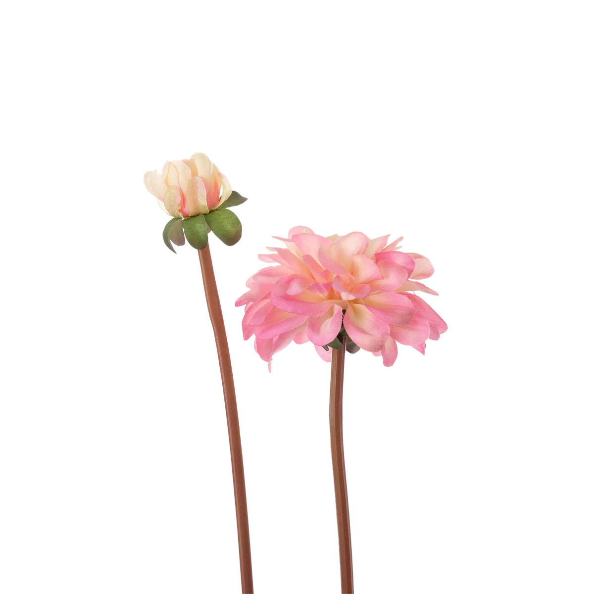 Dalia artificial de 74 cm, color rosa