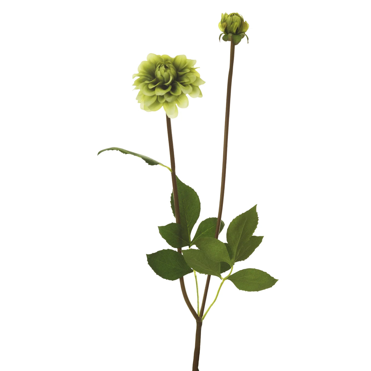Dalia artificial de 74 cm, color verde