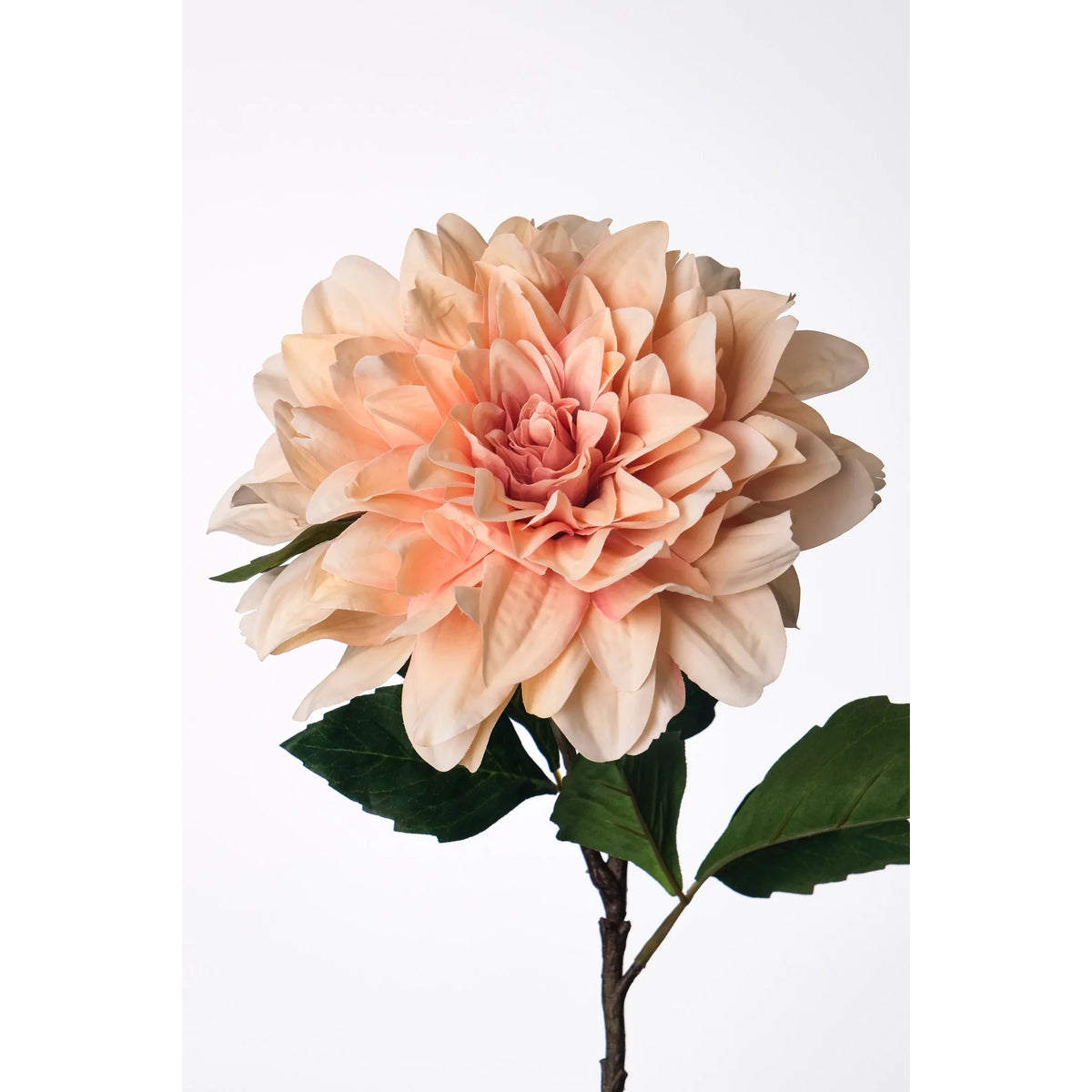 Dalia artificial Grande de 57 cm, color melocotón