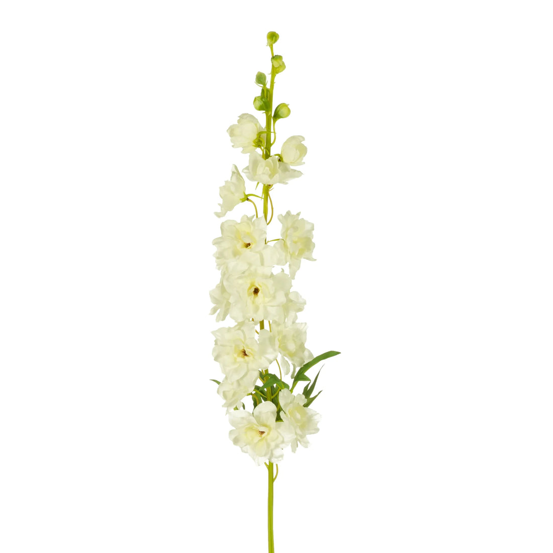 Delphinium artificial de 92 cm, color blanco