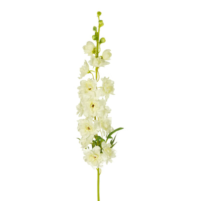 Delphinium artificial de 92 cm, color blanco