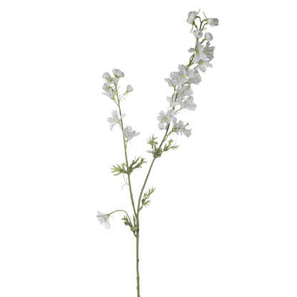 Delphinium artificial de 93 cm, color blanco