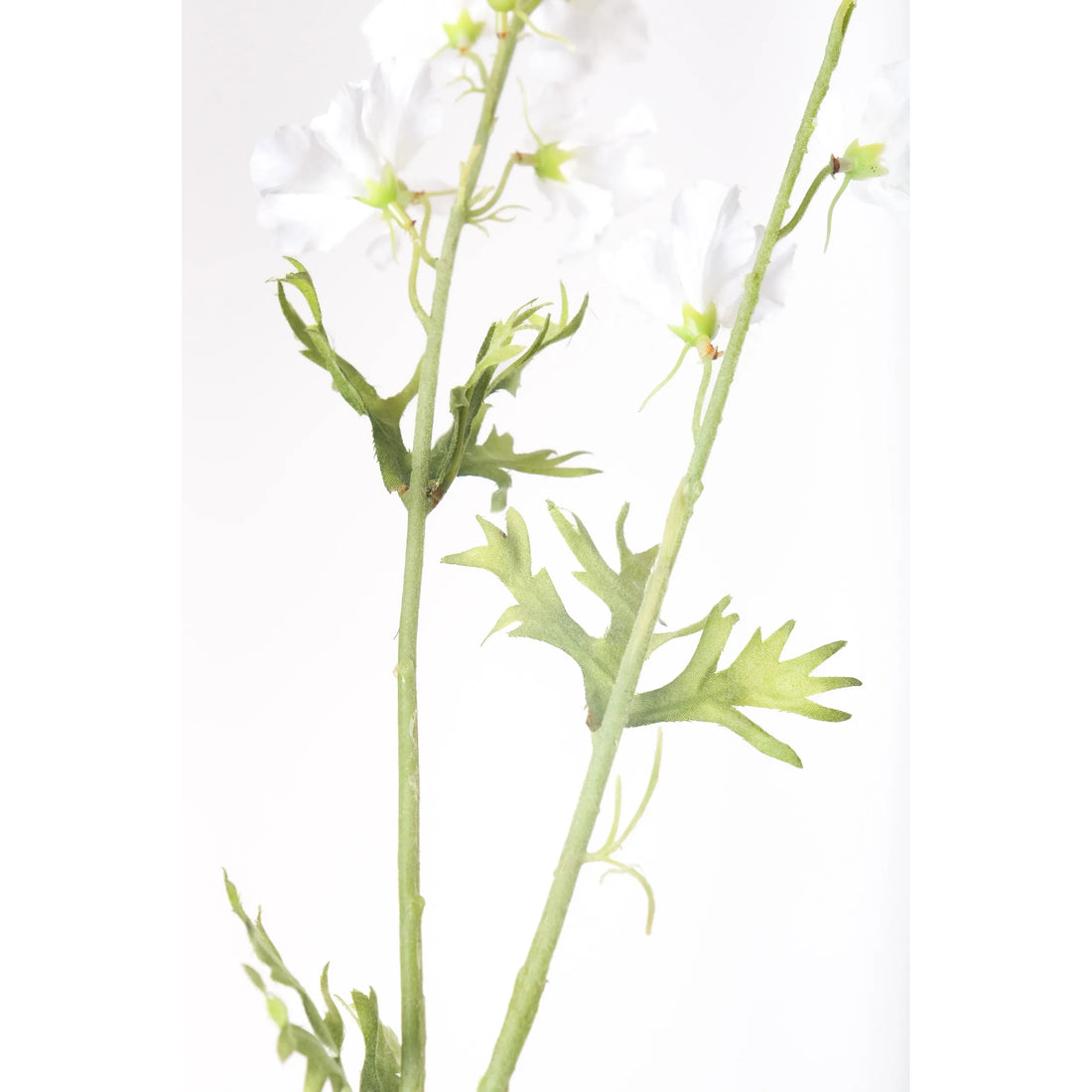 Delphinium artificial de 93 cm, color blanco