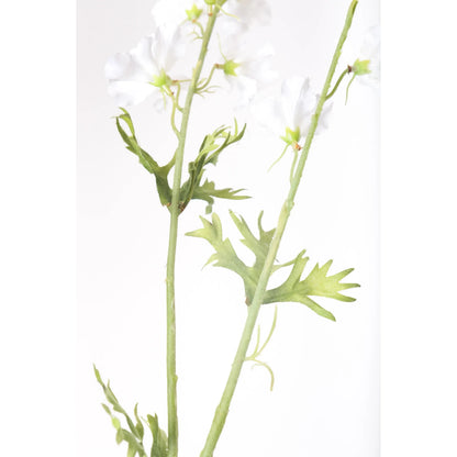 Delphinium artificial de 93 cm, color blanco