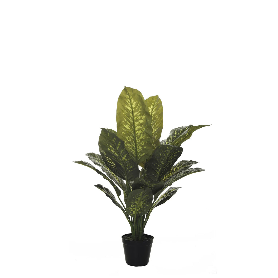 Dieffenbachia artificial de 87 cm, color verde