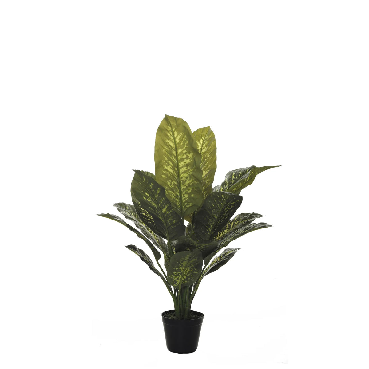 Dieffenbachia artificial de 87 cm, color verde