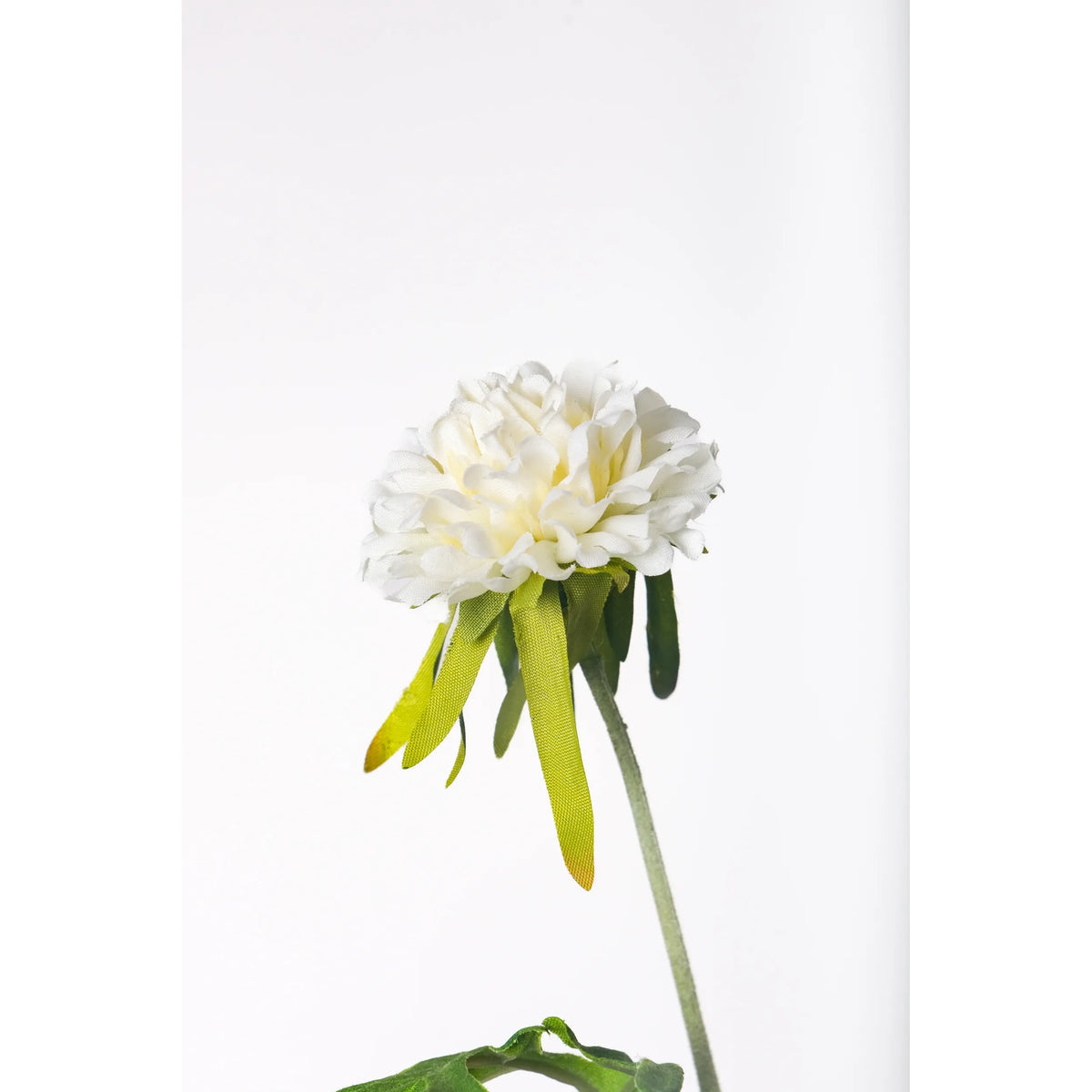 Escabiosa artificial de 50 cm, color blanco