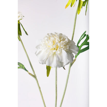 Escabiosa artificial de 50 cm, color blanco