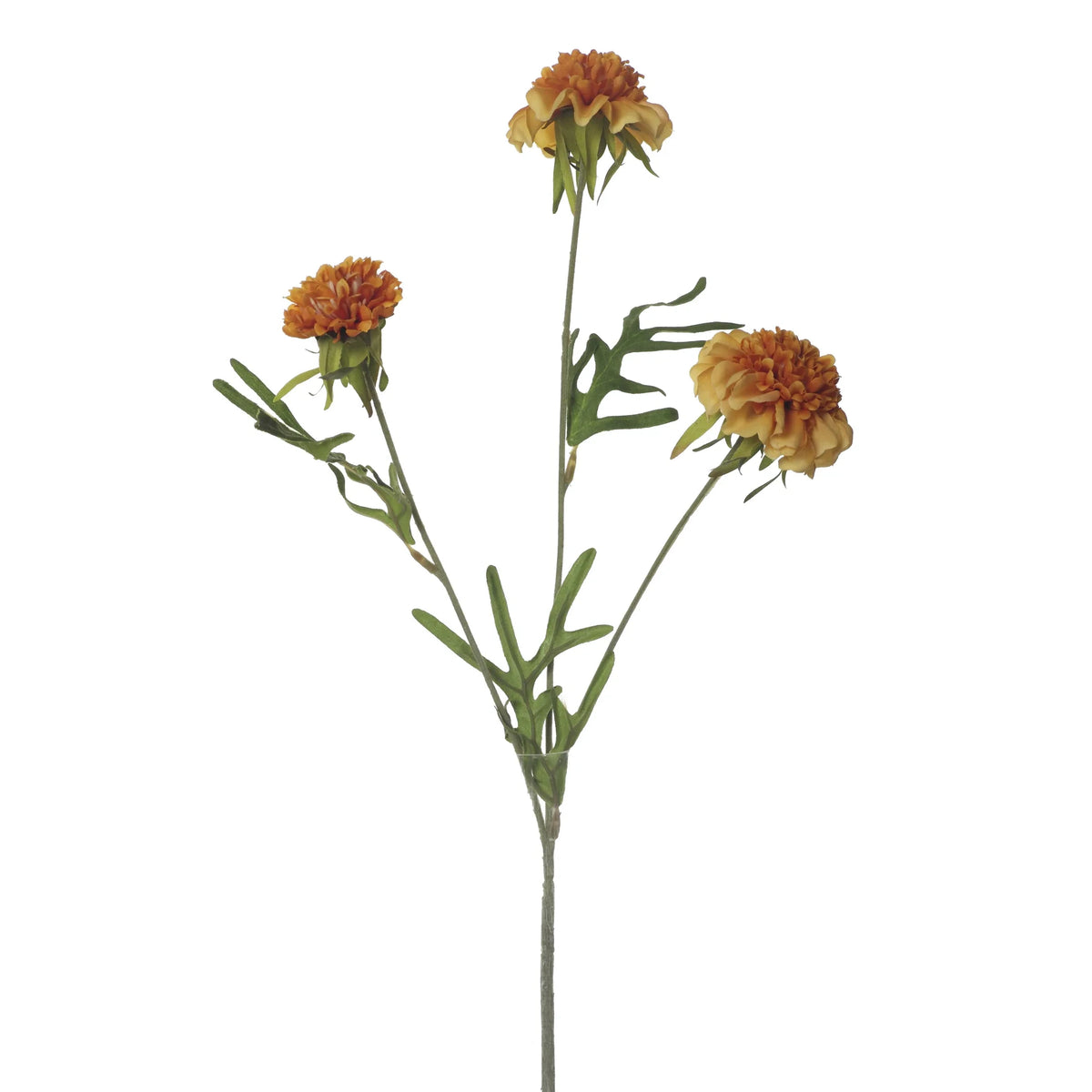 Escabiosa artificial de 50 cm, color naranja