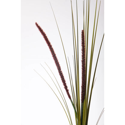 Espadaña artificial de 90 cm, color burdeos