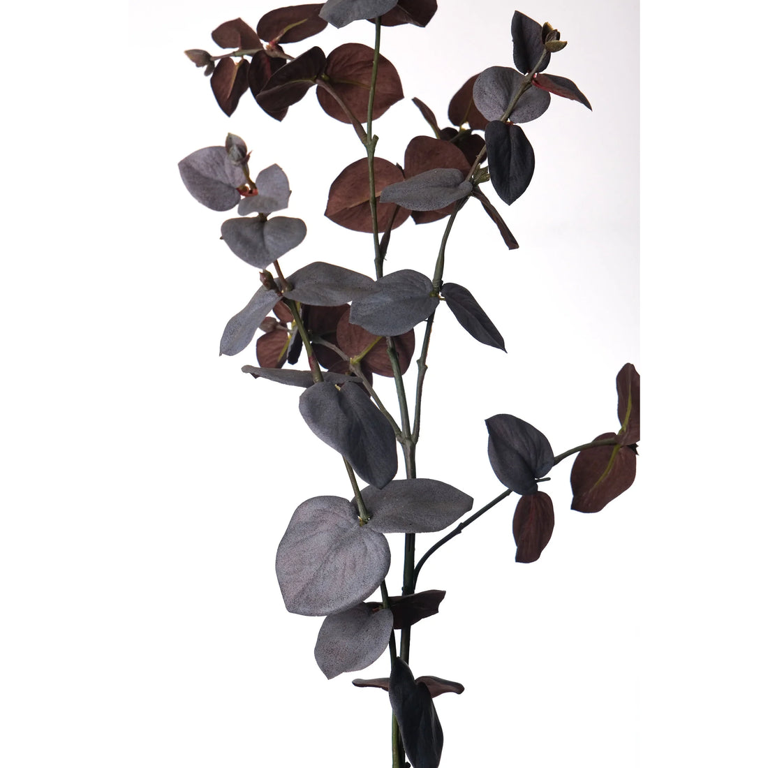 Eucalipto artificial de 87 cm, color burdeos