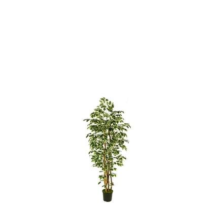 Ficus artificial de 120 cm, color bicolor