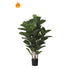 Ficus Lyrata artificial Ignífugo de 150 cm, color verde