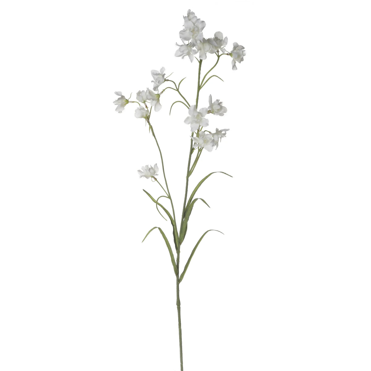 Flor artificial Mini de 77 cm, color blanco