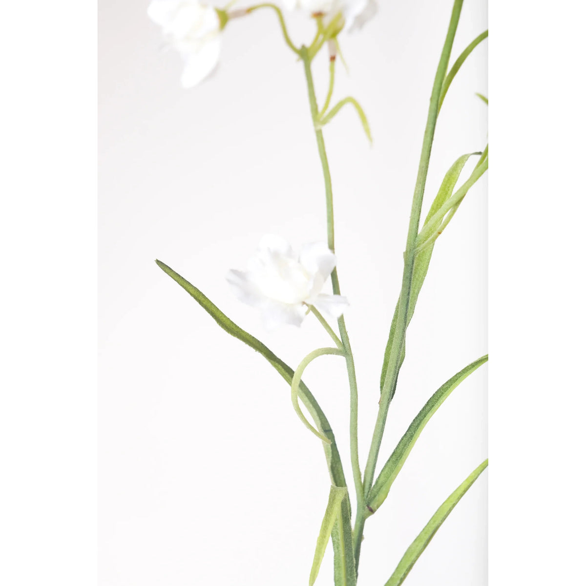 Flor artificial Mini de 77 cm, color blanco