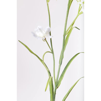 Flor artificial Mini de 77 cm, color blanco