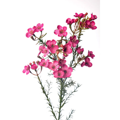 Flor de Cera artificial de 66 cm, color ciclamen