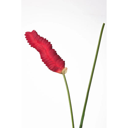 Flor de Jengibre artificial Colgante de 105 cm, color rojo